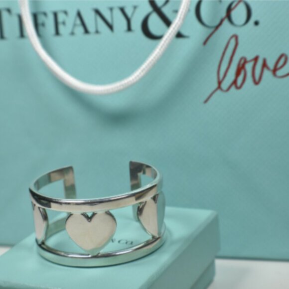 Tiffany & Co Wide Ribbed Bracelet Vintage, Rare, Sterling Silver, Mexico - Picture 5 of 7